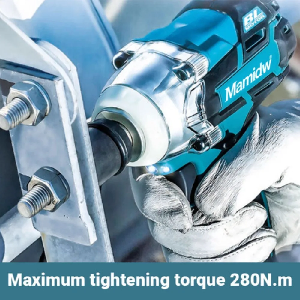 600N.m (440 ft-lbs) Cordless Impact Wrench (Tool Only) for Makita 18V LXT| 1/2
