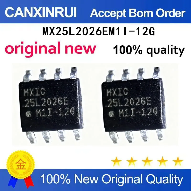 (5-100 Pieces) New stock MX25L2026EM1I-12G 25L2026E SOP8