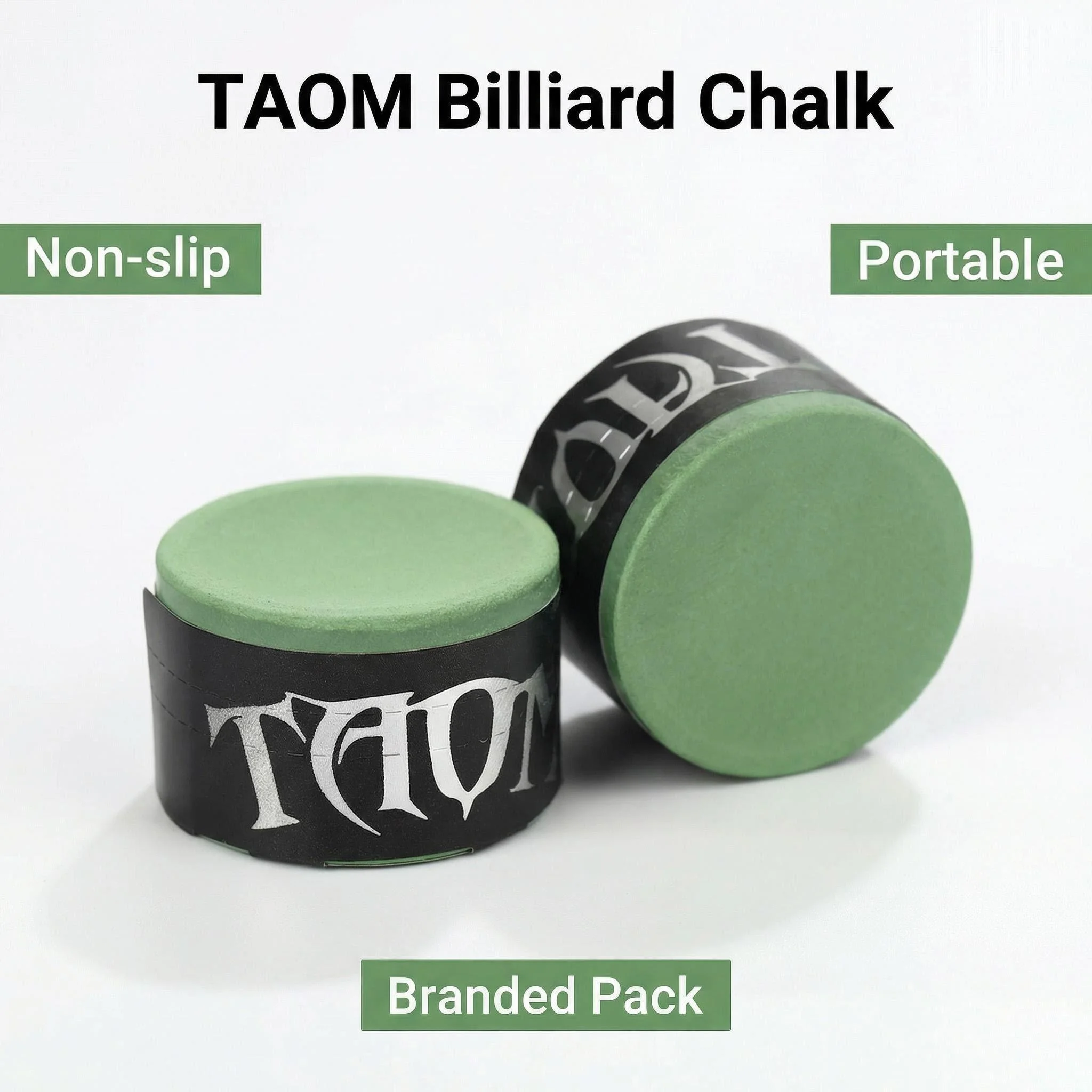 

TAOM Chalk Round Professional Billiards Clever Pink Green Black Eight Snooker Nine Ball Rod Neutral Powder Accessories