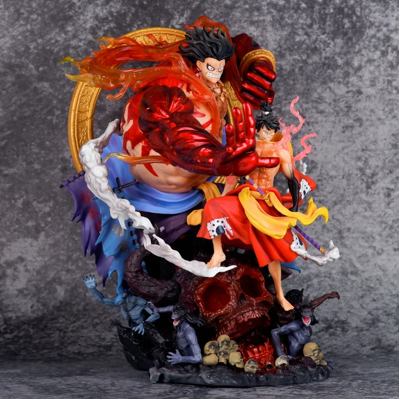 One Piece Luffy Figure Gear Model Pirate King Luffy Statue Manga Figures Gk Anime Action Model Collect Ornaments Birthday Gift