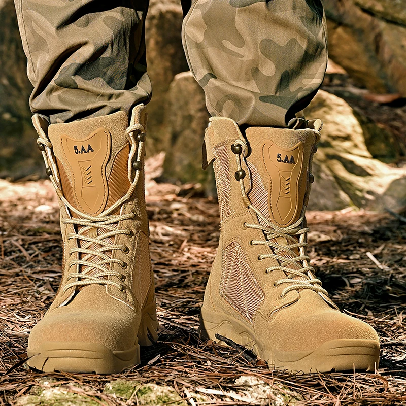 Men's Tactical Boots High Qual - Anti Slip Trail Running Sneakers review and price