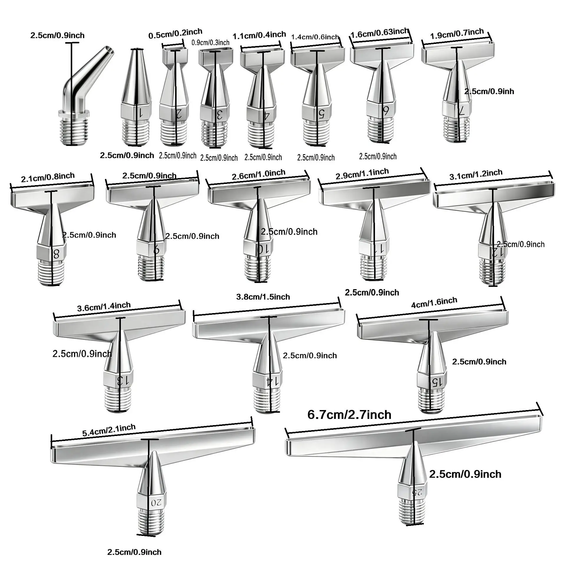 High-Quality New Model, with Various Types of Threaded Rotating Stainless Steel Drill Bits Including Bent Heads/1/2/3/4/5/6/7/8/9/10/11/12/14/15/20/25