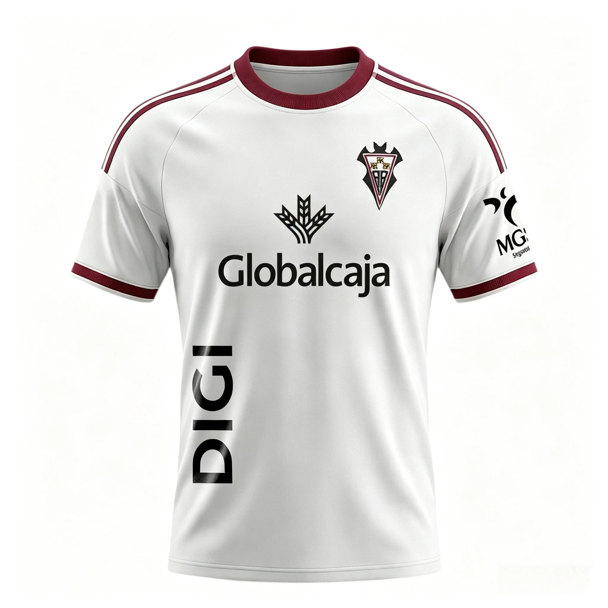 Neues 3D-Druck-Fußballtrikot von Albacete Balompié, atmungsaktives, schnelltrocknendes T-Shirt mit kurzen Ärmeln für Herren, passende Familienkleidung – Detail 4
