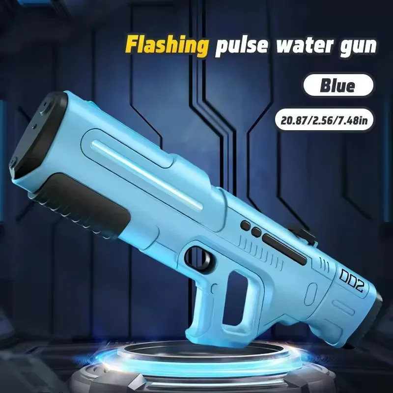 Pulse Continuous Firing Watergun Electric Water Gun Powerful Water Spray Large Capacity Automatic Water Absorption Squirt Gun - view 4