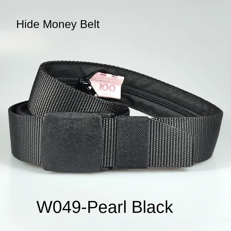 Travel Cash Anti Theft Belt Waist Bag Women Portable Hidden Money Strap Belt Wallet Waist Pack Men Secret Hiding Zipper Belt