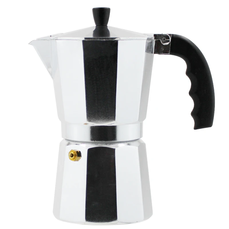 

Italian Automatic Stovetop Coffee Maker Aluminum Mocha Espresso Percolator Pot Grinding Machine For Home Cafe