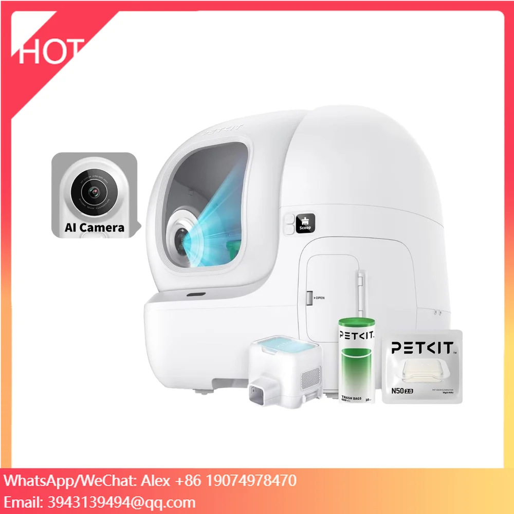 

Для PETKIT 2025 PUROBOT MAX PRO: самоочищающийся лоток для кошек с AI-камерой, модель 210 ° Широкоугольный объектив с поддержкой 5G и 2.4G WiFi/управлением через приложение для пластиковых изделий