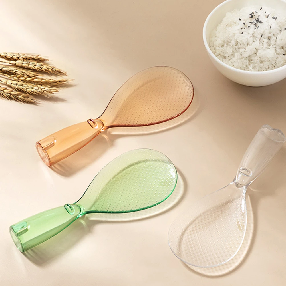 

3Pcs Non-stick Rice Spoon Set Smooth Beautiful Lines Comfortable Handle Stirring Mixing Serving Kitchen Cooking utensils