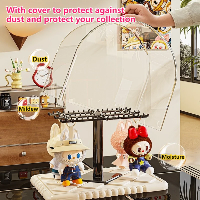 صندوق عرض أعمى غامض حامل أكريليك شفاف مقاوم للغبار حقيبة للتخزين لشخصيات البناء منظم خزانة العرض