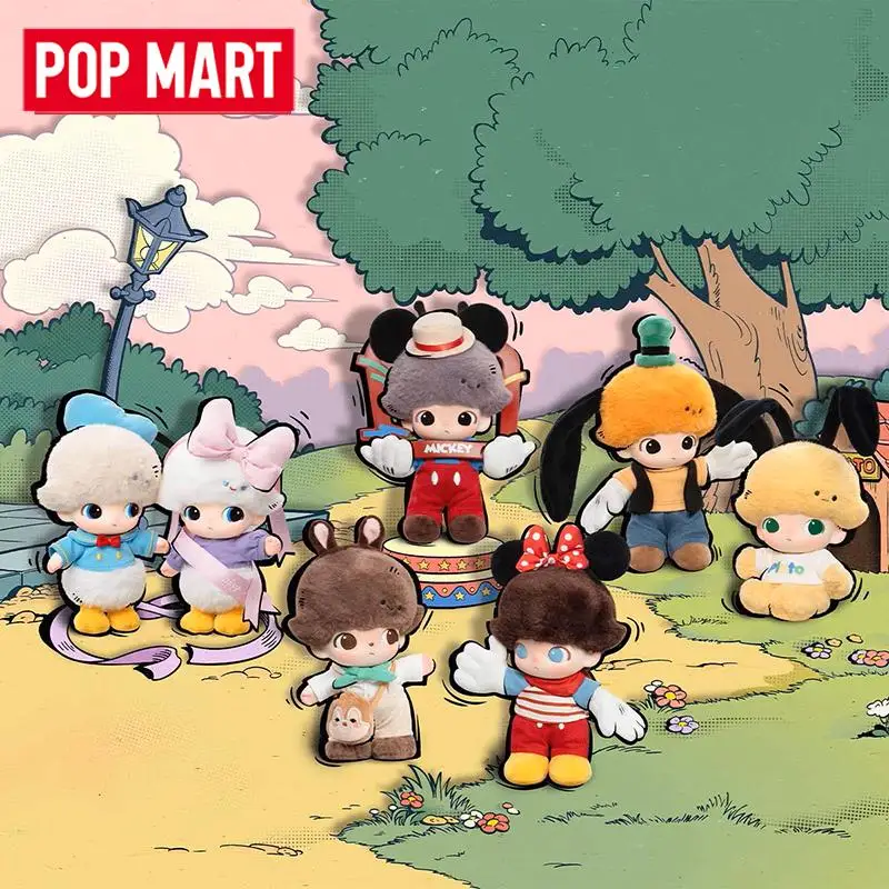

POP MART DIMOO WORLD x DISNEY Series-Vinyl Plush Keychain Blind Box Mystery Box Guess Bag Toys Doll Cute Anime Figure Desktop