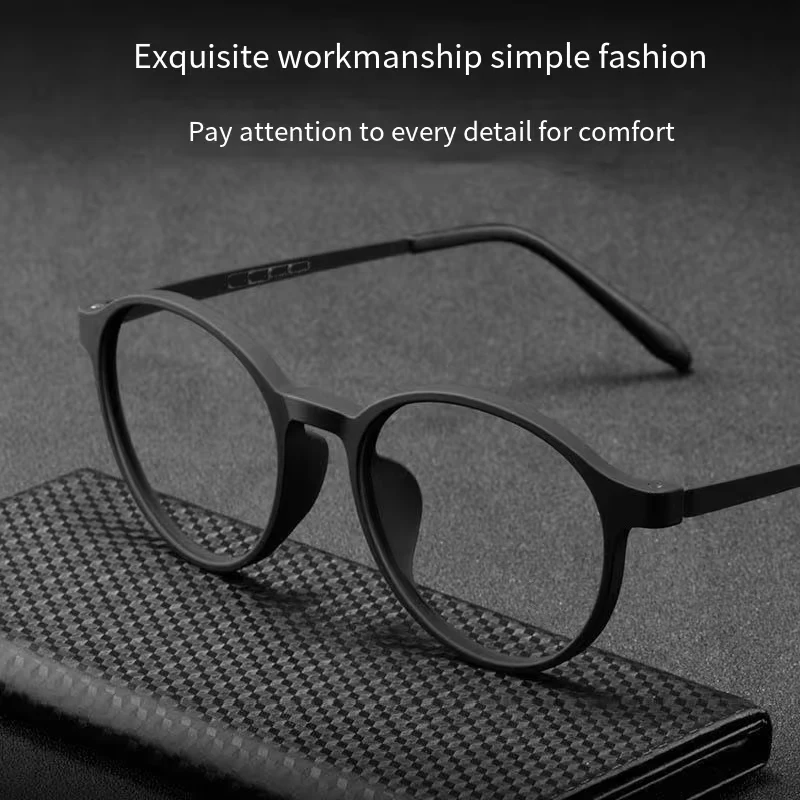 Ultraleichte TR90 Runde Fassung Progressive Multifokal-Lesebrille für Männer und Frauen Anti-Blaulicht Presbyopie-Brille Computer-Brillen