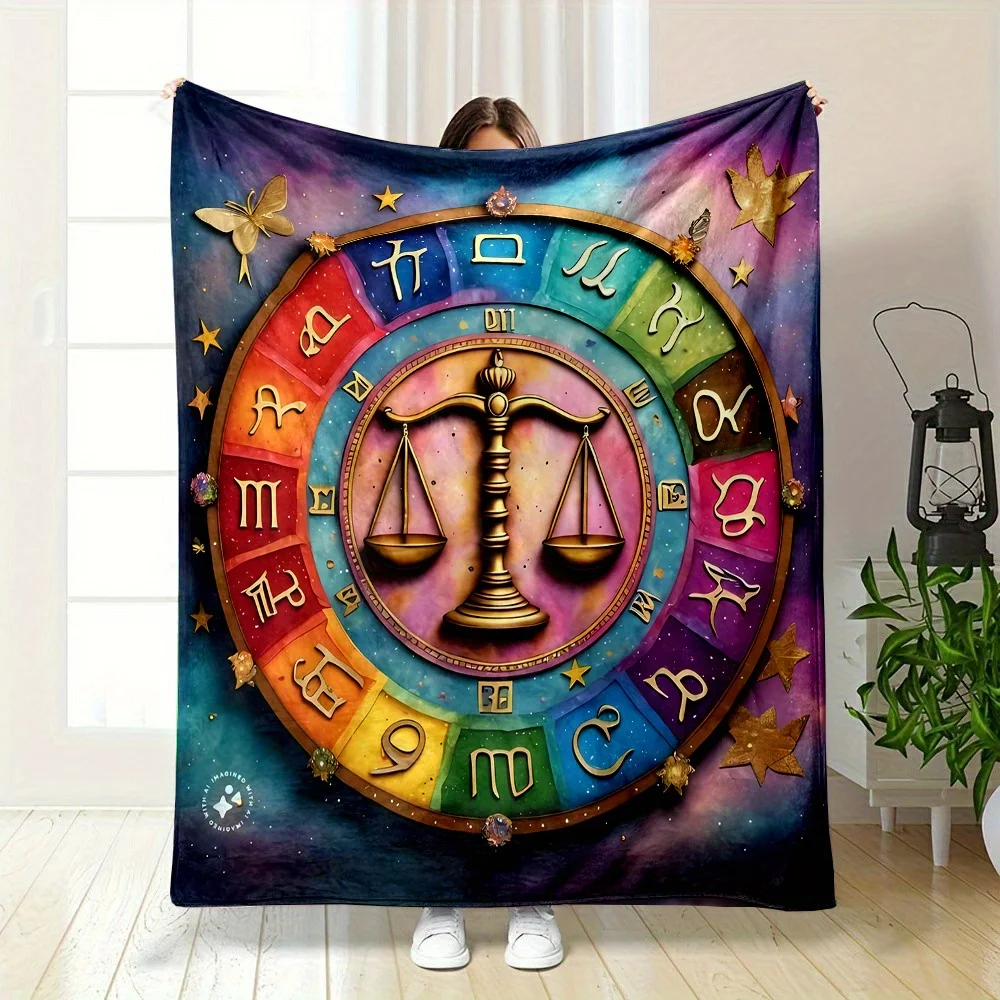 

Libra Small Cover Blanket Suitable for All Seasons of the Twelve Constellations
