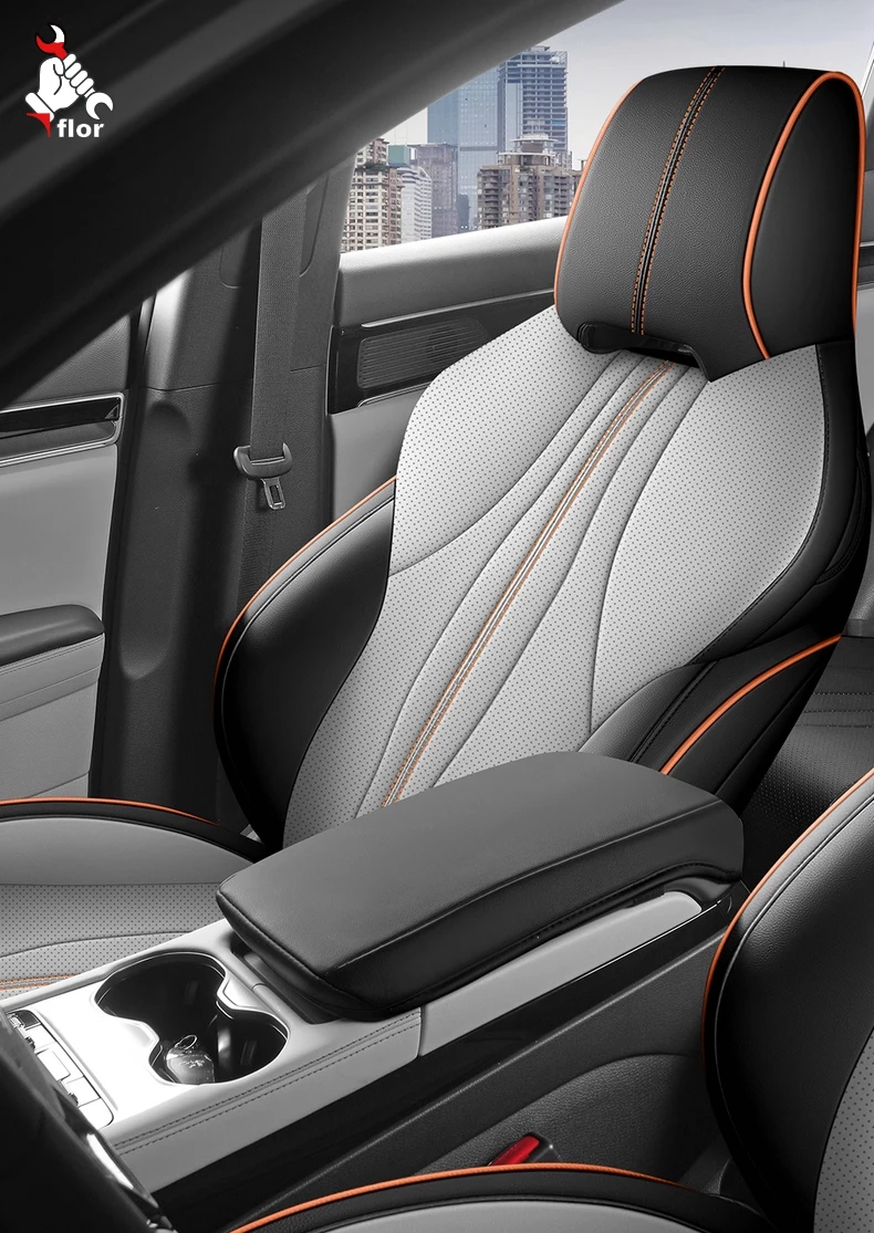 Left-Drive Car Seat Cover For BYD Song Plus DM-i EV 2025 Custom Fit Seat Cover Full-Surround Seat Cushion Seat Protection Cover