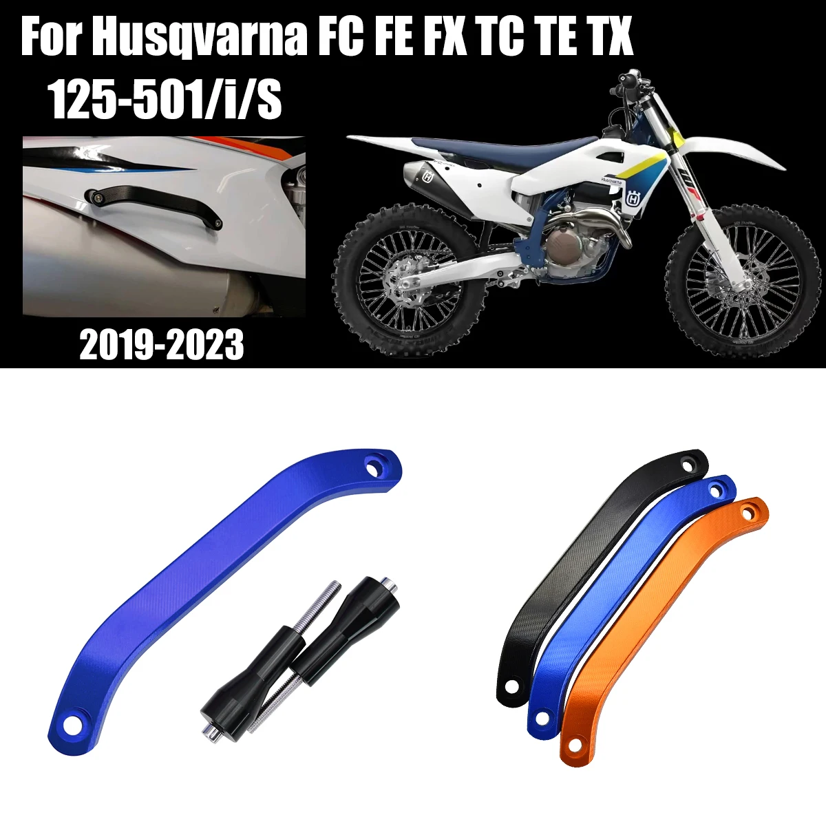 

CNC Aluminum Rear Passenger Grab Rail Handle For Husqvarna FC FE FX TC TE TX For KTM SX SXF EXC EXCF XC XCF XCW 2020 2021 2023