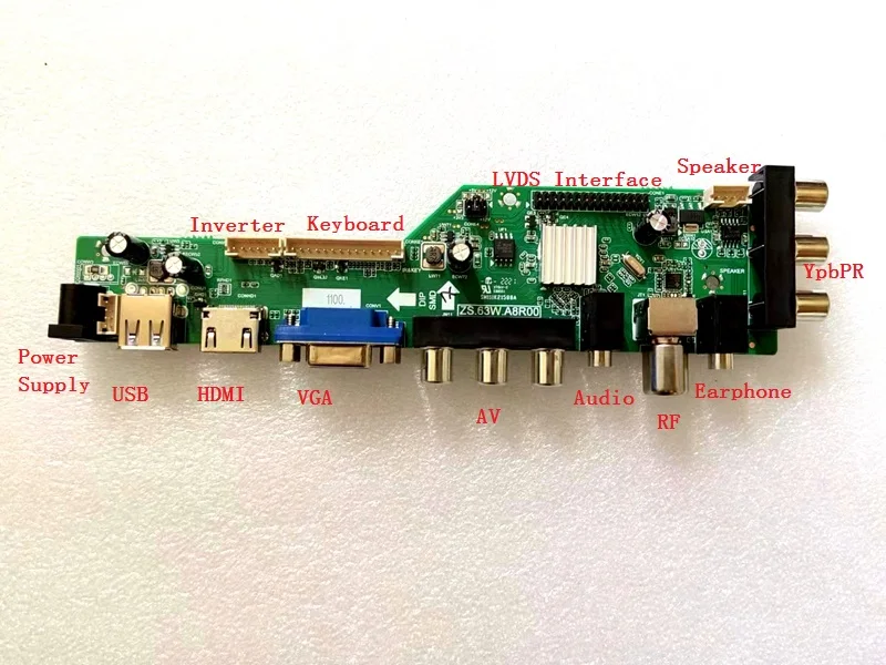 Imagem -03 - Sinal Digital Dvb-c Dvb-t2 Dvb-t Kit para Lp156wh4-tln2 Lp156wh4-tln1 tv Controlador Driver Placa Lua63a82 3663