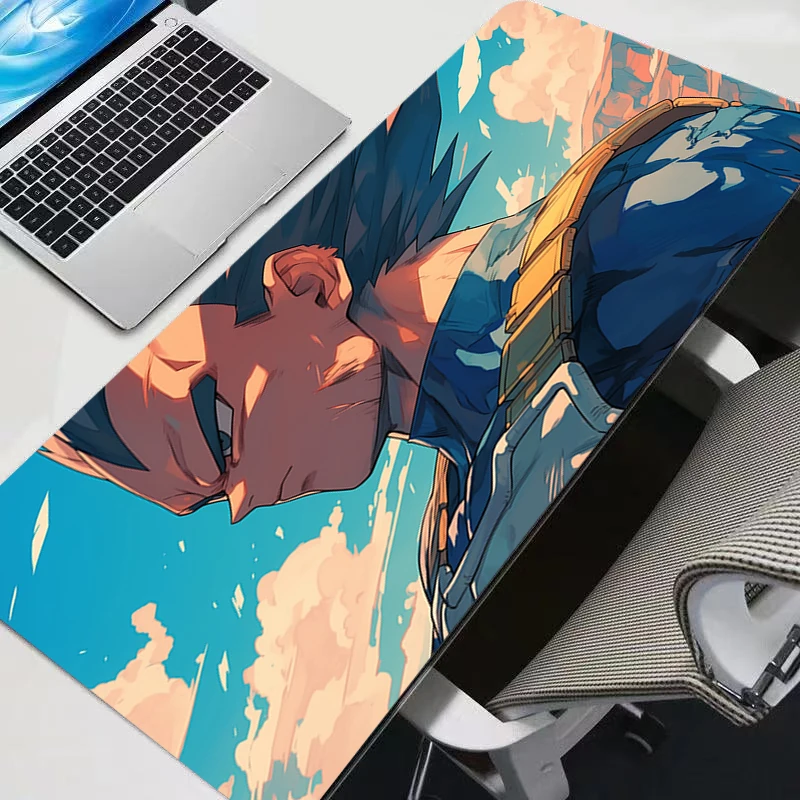 فيغيتا لعبة دراغون بول Z لوحة ماوس الكمبيوتر لوحة ماوس الألعاب لوحة ماوس كبيرة لوحة المفاتيح ألعاب XXL PC DBZ حصيرة مكتبية Tapis souris #1