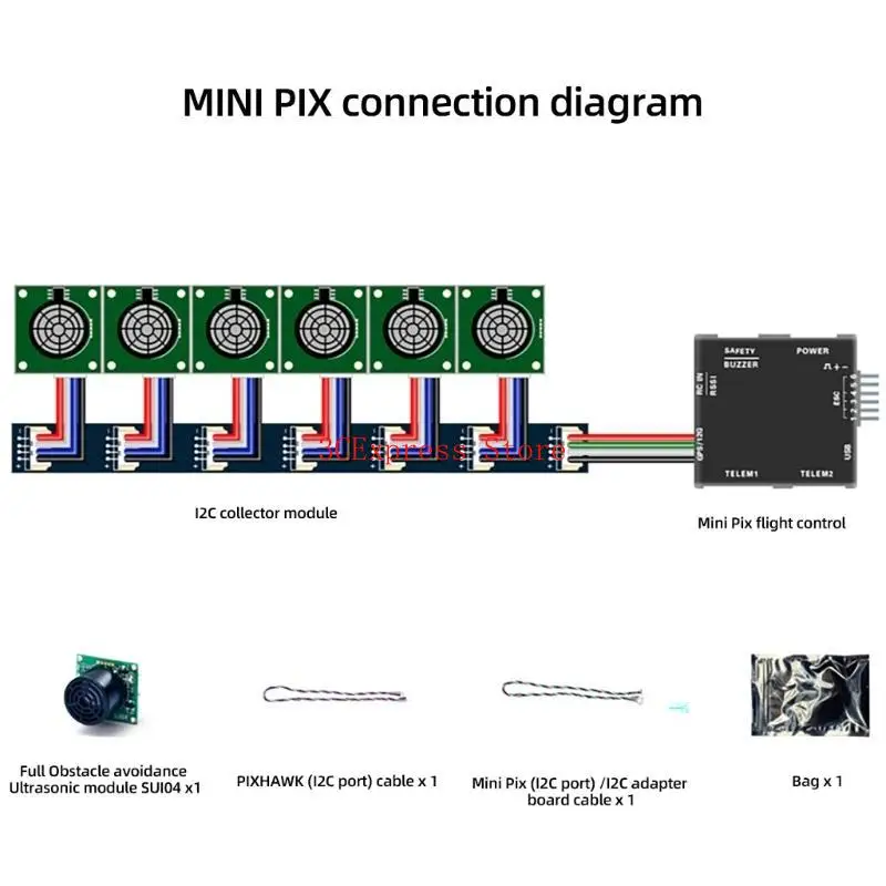 Mô -đun cảm biến siêu âm chính xác cao cho phụ kiện máy bay không khí chụp ảnh không khí