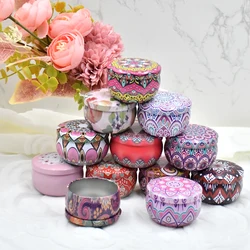 12/24 Pieces 2.2oz Metal Candle Tins with Lids - Ideal for DIY Candle Making, Aromatherapy Storage, and Crafting Projects