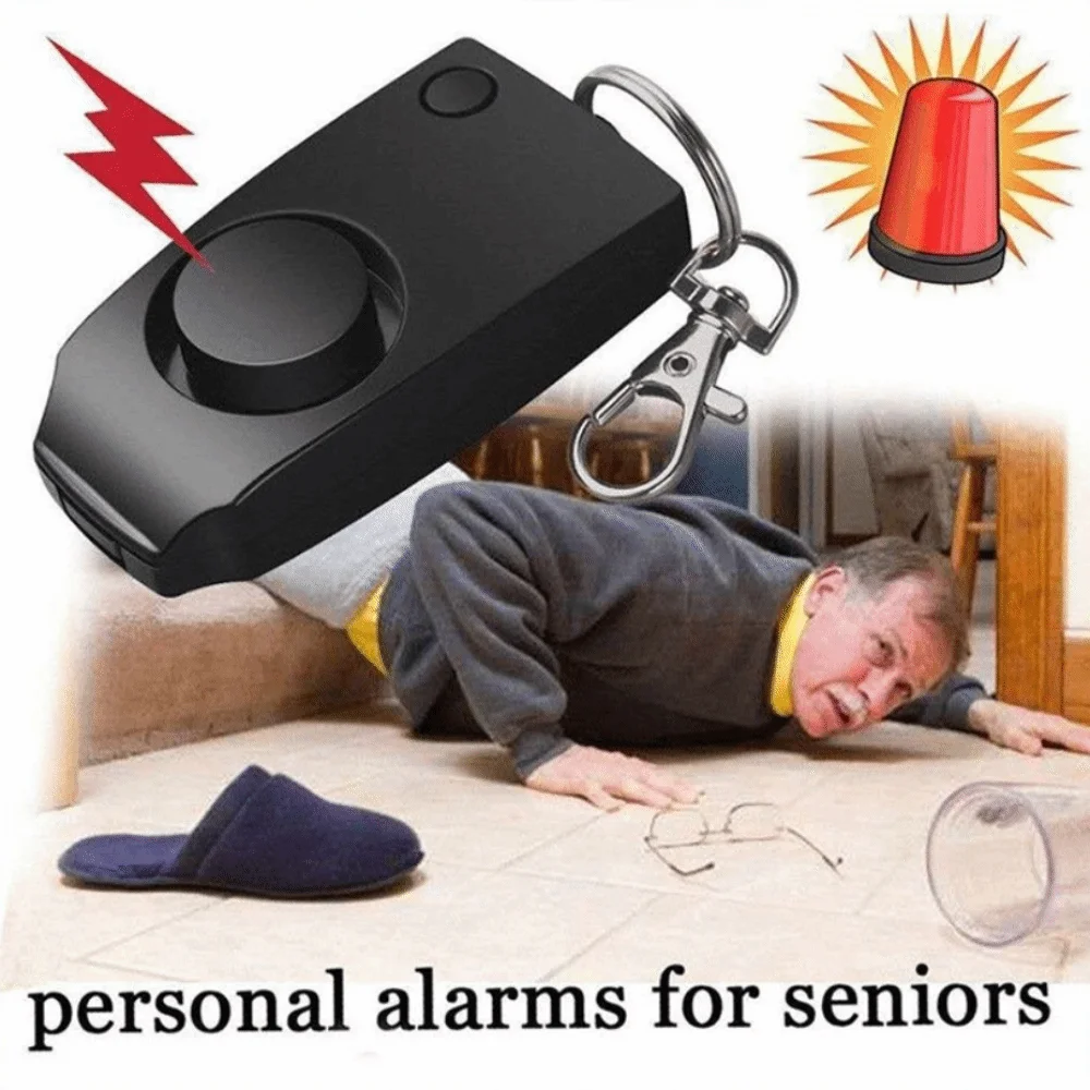 130dB Self Defense Alarm Anti Wolf Anti-Robbery Personal Alarm Keychain Scream Loud Portable Emergency Alarm Keychain Emergency