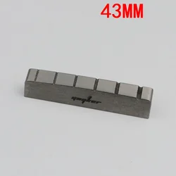 Guyker 43mm 42mm Guitar Titanium Alloy Nut - Pre-Slotted Nuts Replacement Part for LP Electric Guitar