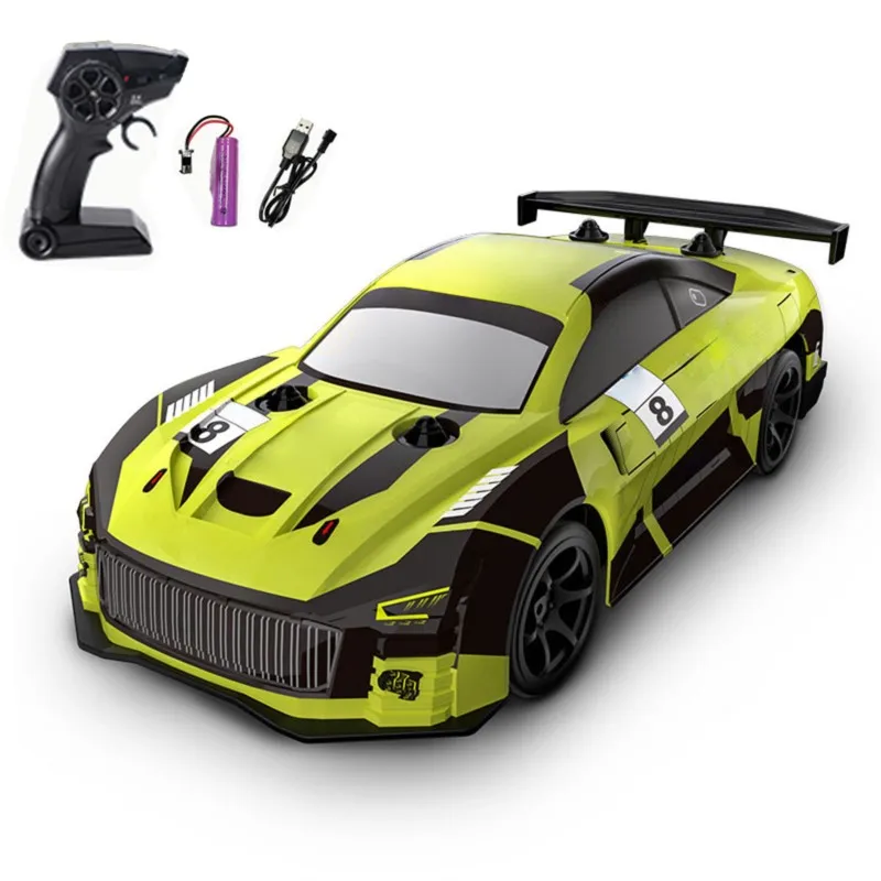 Plastic 1/18 RC Drift Car Q165 360 Drifting 4WD Wireless Remote Control Electric Racing Vehicle RTR Lights Transmitter Model view 3