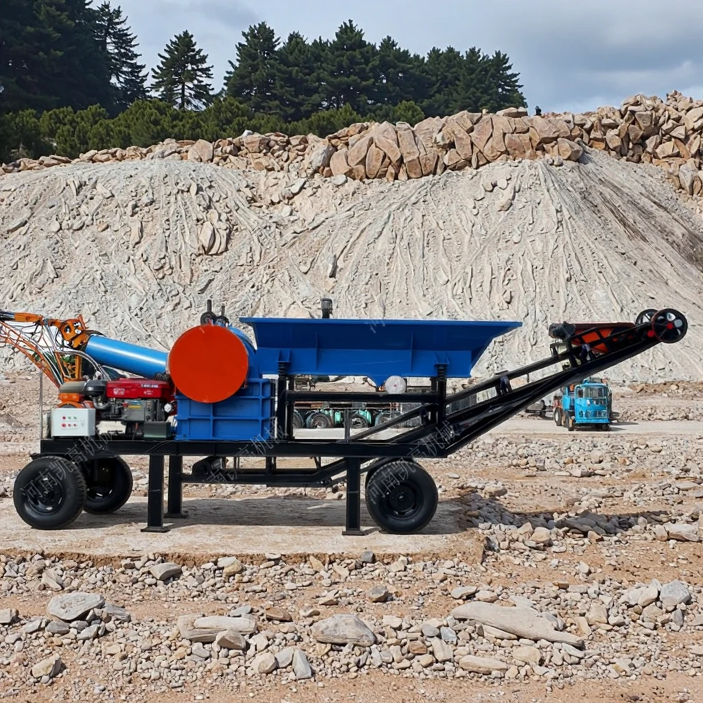 Mobile PE250*400 Jaw Crusher Is Suitable for Crushing River Pebbles, Granite, Ore and Other Stone Crushers.