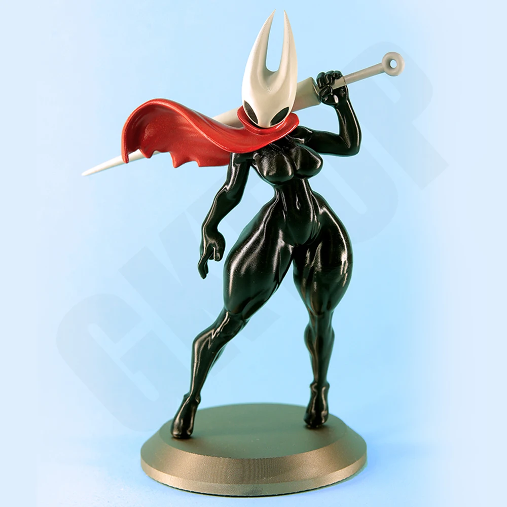 1/24 Hollow Knight Grey Sexy Resin Figurine Toy Unpainted GK Doll Unassembled 3D Print Assembly Miniature Reduction Statue Toy