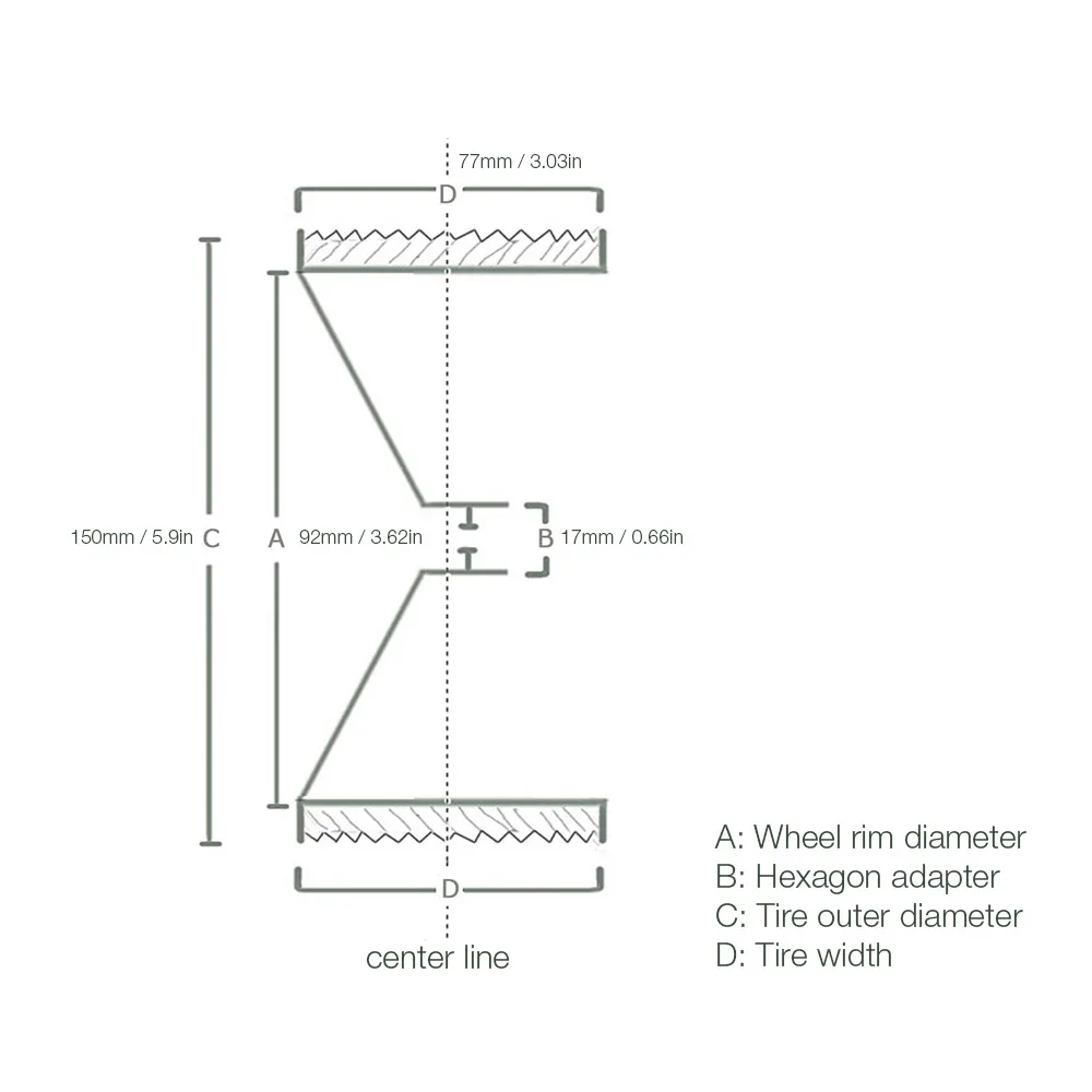 3.6 بوصة 150 مللي متر حافة عجلة الشاحنة والإطارات ل 1/8 HPI E-MAXX سافاج فلوكس ZD سباق RC سيارة D90 D110