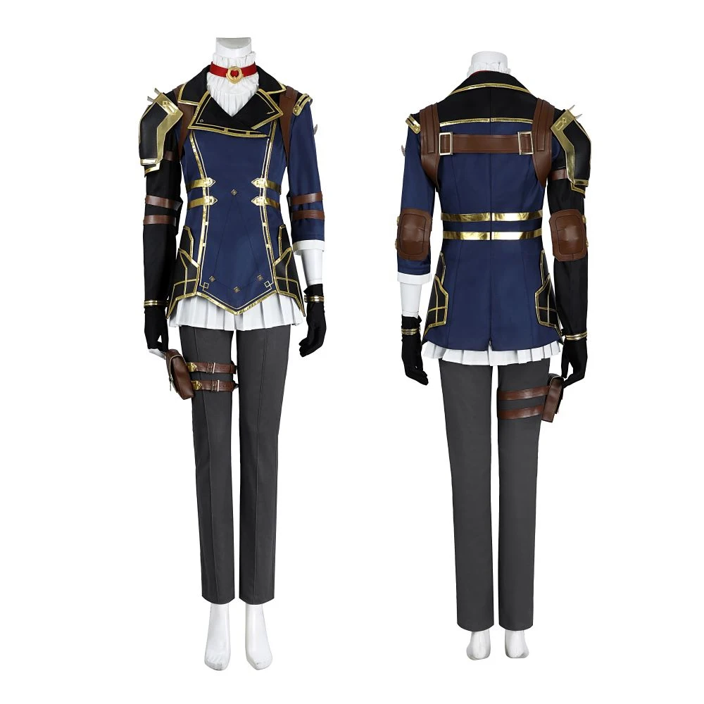 Arcane Game LOL Two Cities Battle 2 Female Police Officer Catherine Role Playing Costume Women Halloween Makeup Ball Uniform