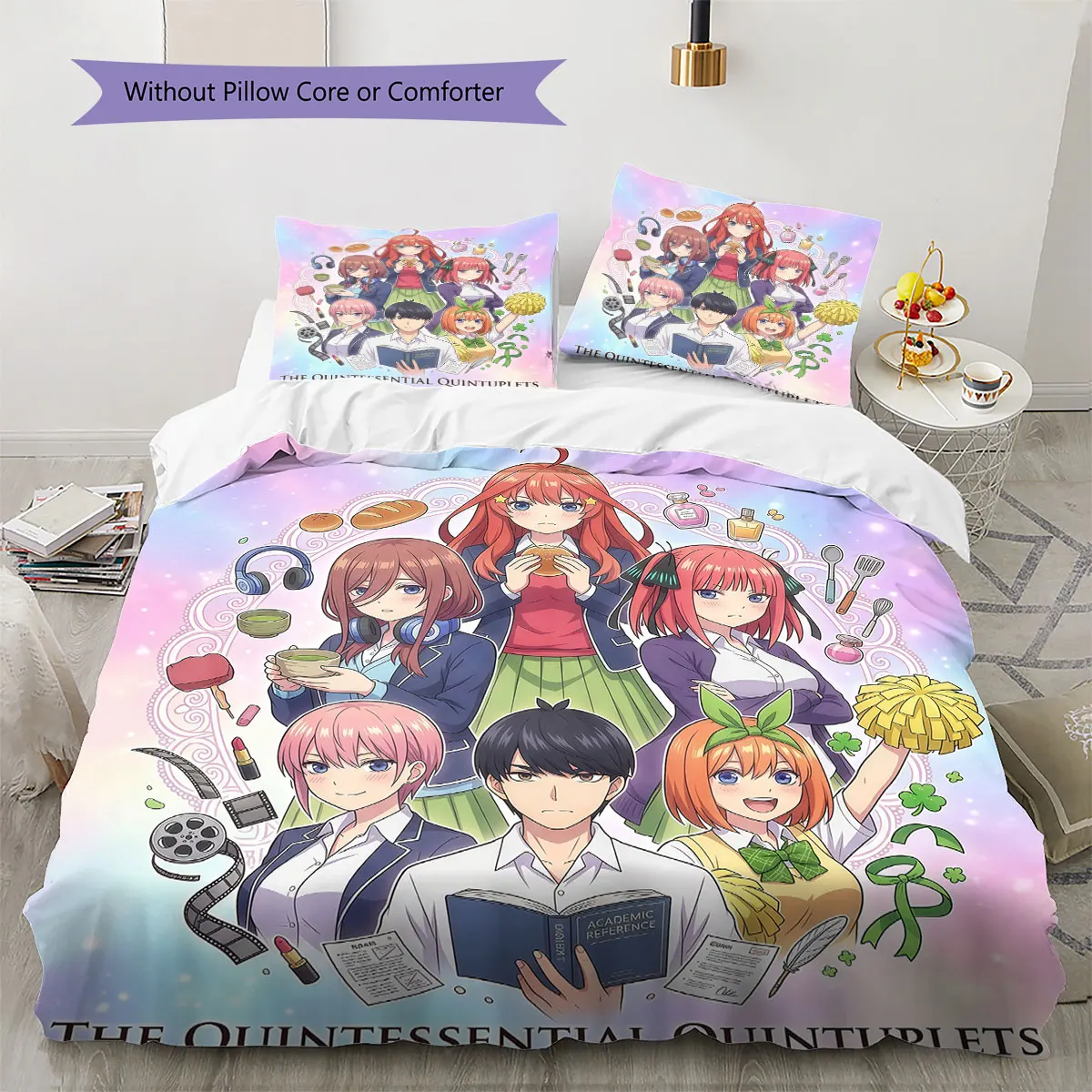 5-Toubun Soft Duvet Cover Children's Bedding Set,Extra Large Size Christmas Gifts Various Sizes Available -HE153