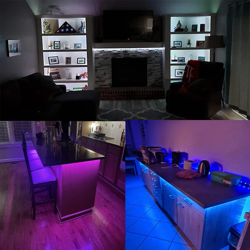 5V LED Light Strip Multi-Color 5050 USB Tape Lights Color Changing Rope Light with Remote for TVs, Computers, Kitchens, Bedrooms