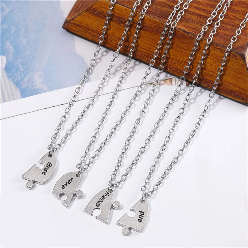 5pcs/Set Best Friend Pendant Necklace Pentagram Friendship Necklace For Women Best Friend Necklace Bff Friendship Jewelry Gif