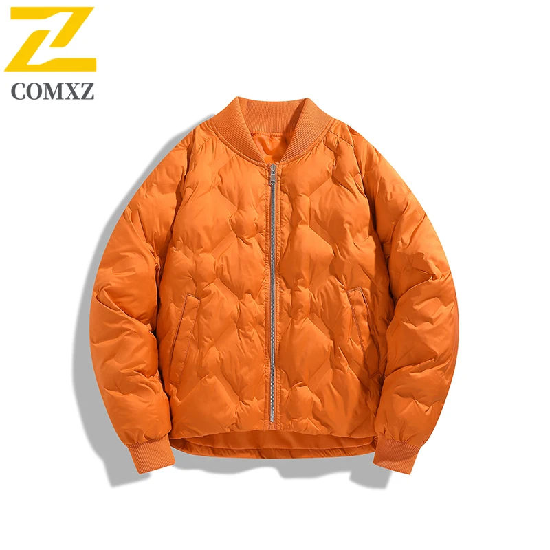

2025 New Cotton Jacket Men Winter Vintage Hiking Baseball Collar Warm Parka Outdoors Sporty Street Style Cold Proof Padding Coat