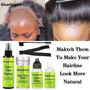 תחרה מול פאת דבק עמיד למים גוון מוס שיער שעוות מקל דבקים Remover גוון תרסיס פאה התקנה ערכת סט