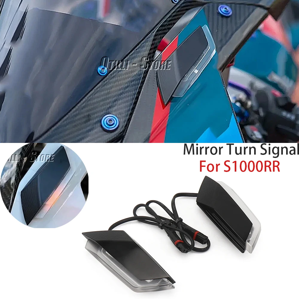 

Motorcycle S 1000 RR LED Turn Signal Flasher Mirror Position For BMW S1000RR s1000rr Front Invisible Light 2020 2021 2022 2023