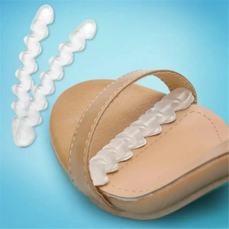 Women Soft Silicone Gel Ripple Anti-Skid Pad High Heels Stop Slip Cushion Insoles Metatarsal Support Insert Forefoot Pad