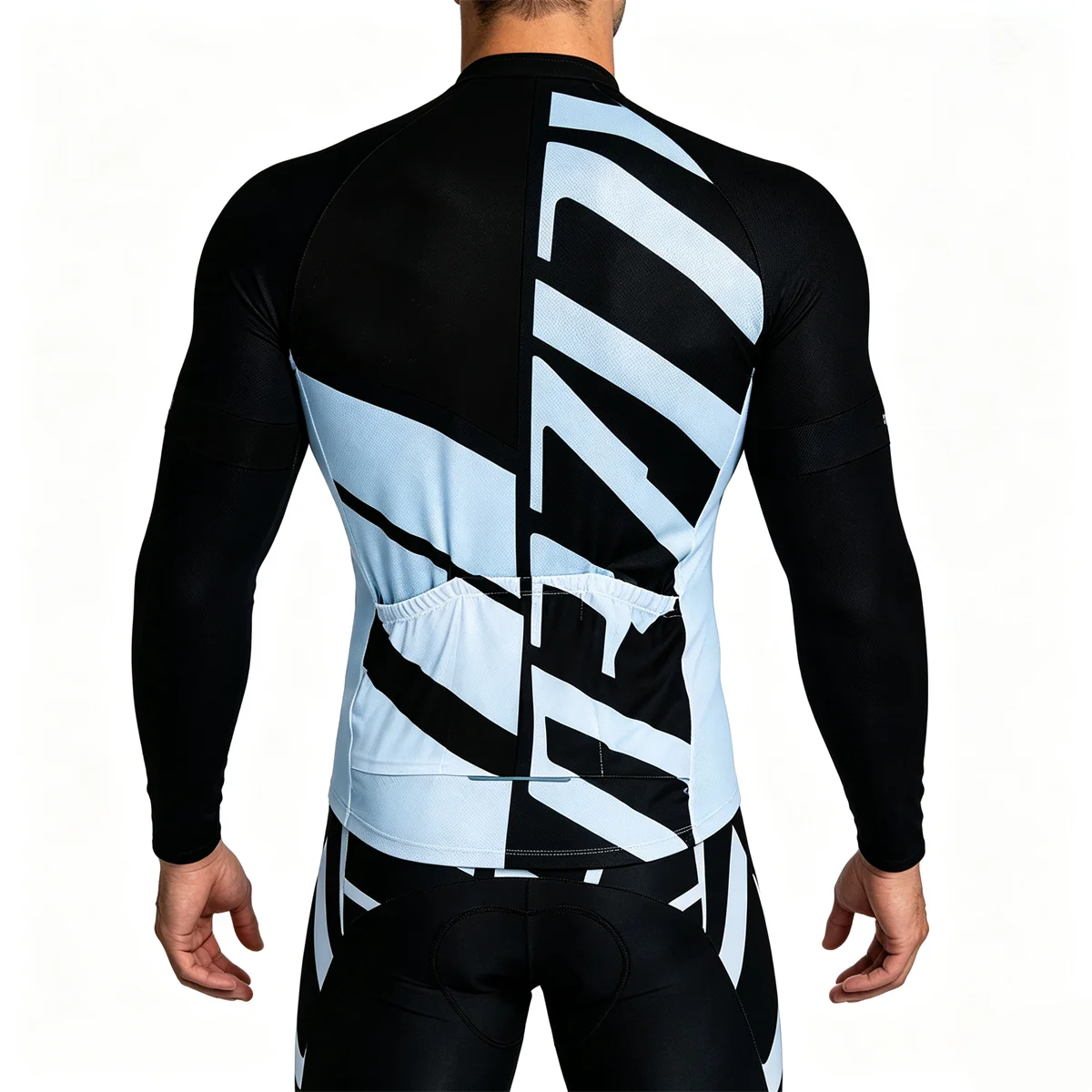 Winter-Thermo-Fleece-Radtrikot Herren MTB-Bekleidung 2027 Bluse Uniform Fahrradbekleidung Komplettes Tricuta-Latztrikot-Set – Detail 7