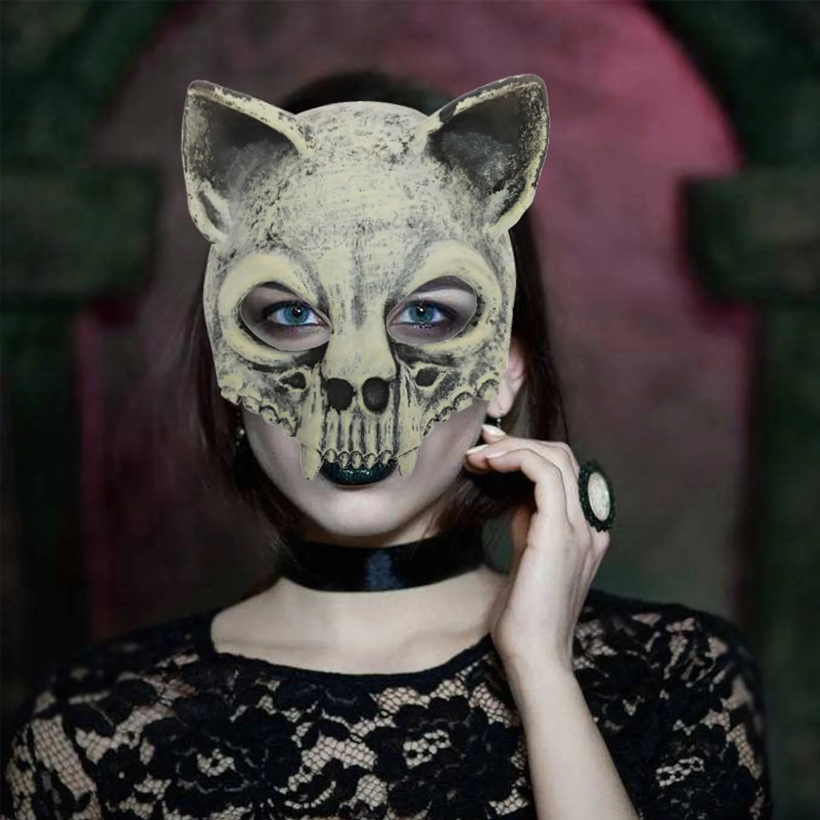 

Cosplay Makeup Ball Carnival Party 3d Mask Creative Decoration Ball Mask Toy Terrifying Fox Mask For Adult Costume Cosplay