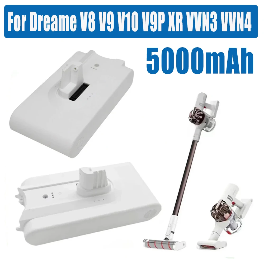 2024 New 25.2V 5000mAh For Xiaomi Mijia Vacuum Cleaner V8 V9 V9B V9P V10 VVN3 VVN4 Dreame Vacuum Cleaner Lithium Battery