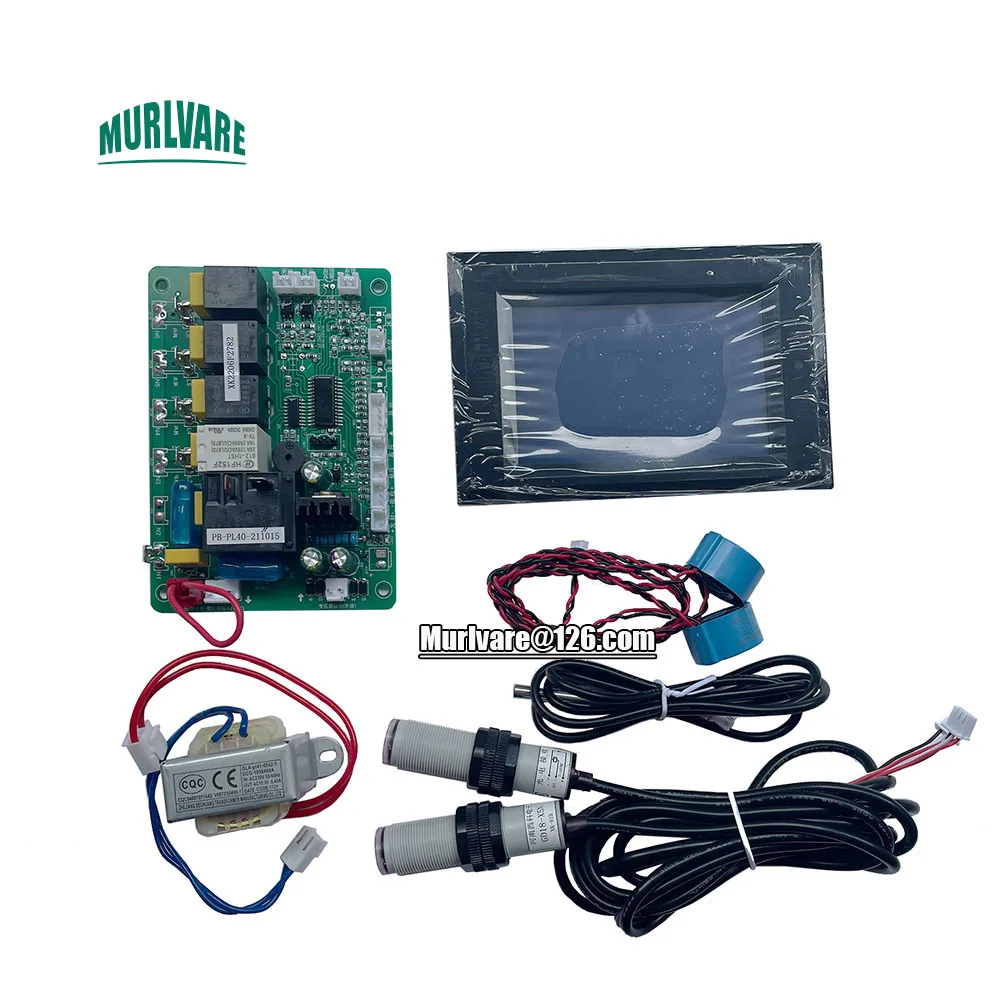 Whole Set Commercial Flake Ice Maker Spare Part MotherBoard Computer Board With LCD Touch Screen Controller Panel