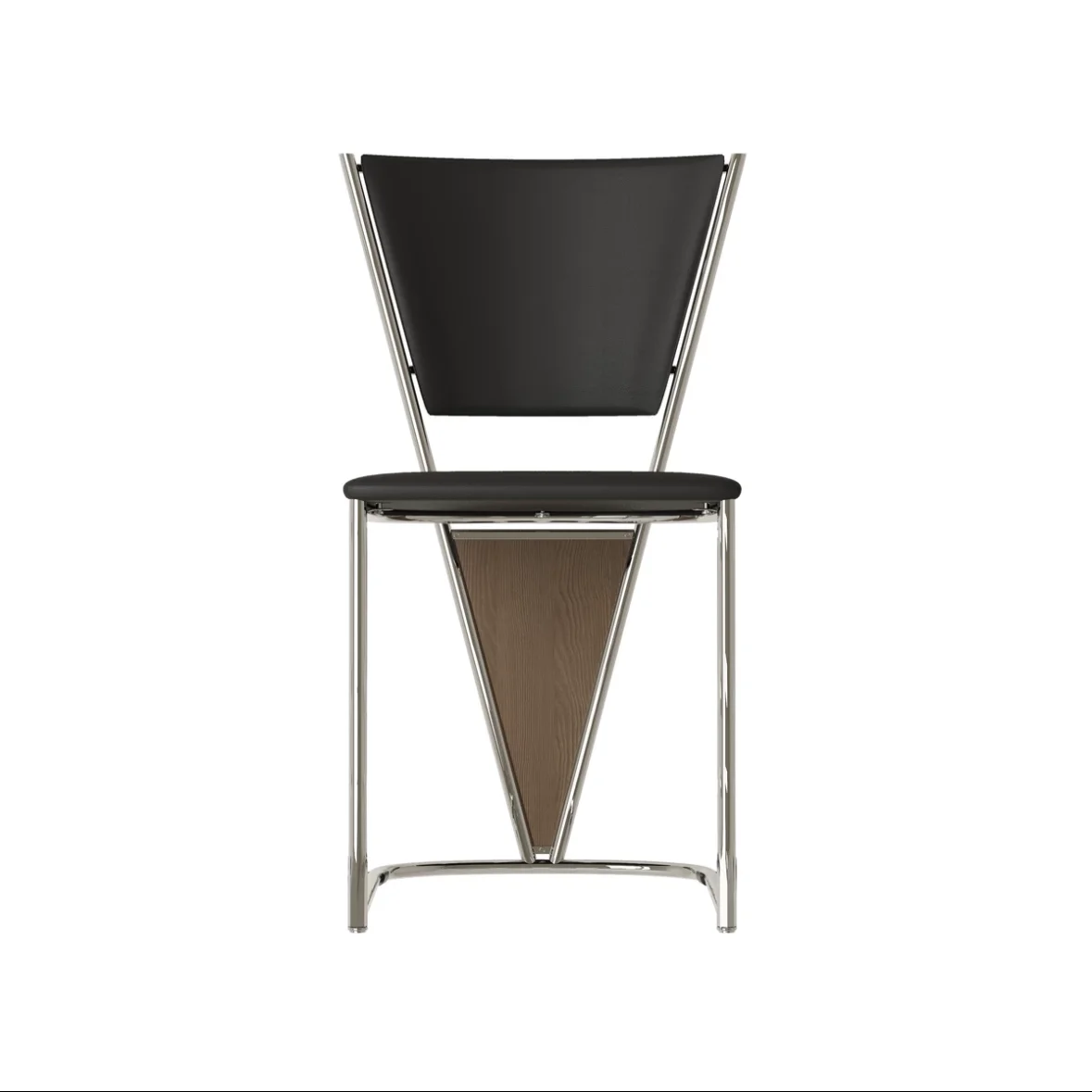 Sedia da soggiorno triangolo schienale alto sedia da pranzo semplice caffetteria in metallo modello sala da pranzo tavolo e sedia personalizzato Ch