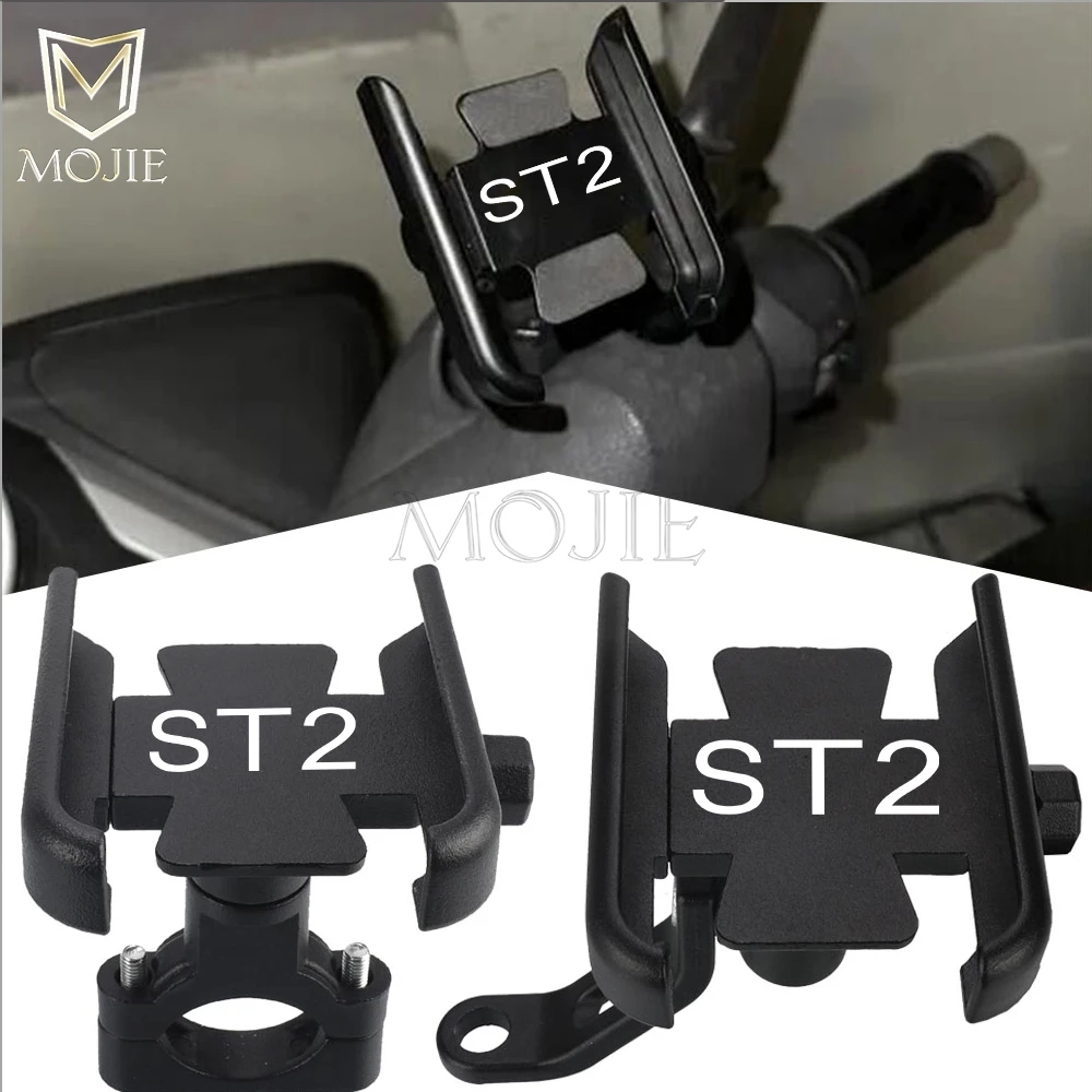 

FOR DUCATI ST2 ST3 ST4 ST4S ST3S/ST4S ABS 1998 1999 2000 2001-2007 Motorcycle Mobile Phone Holder 360Rotate Handle Mirror Base