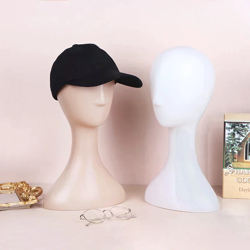 Plastic Pro Female Abstract Mannequin Manikin Head Model Wig Hat Hair Display Stand Holder