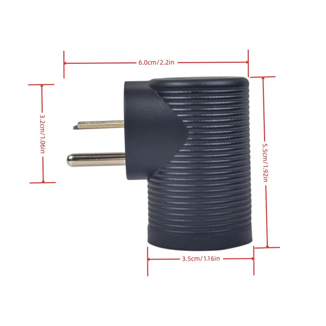 Nema 6-15P Male to 5-15R/20R 6-15R/20R 4-in-1 Female T-Blade AC Power Adapter USA Male to Female Power Adapter