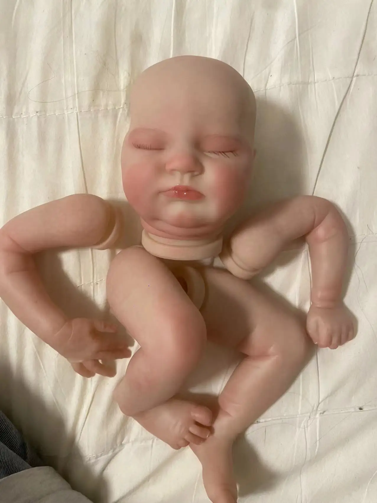 FBBD Customized Limited Supply 20inch Reborn Baby Quinlyn Made By artist FangGreat Details Painted Kit With Cloth Body