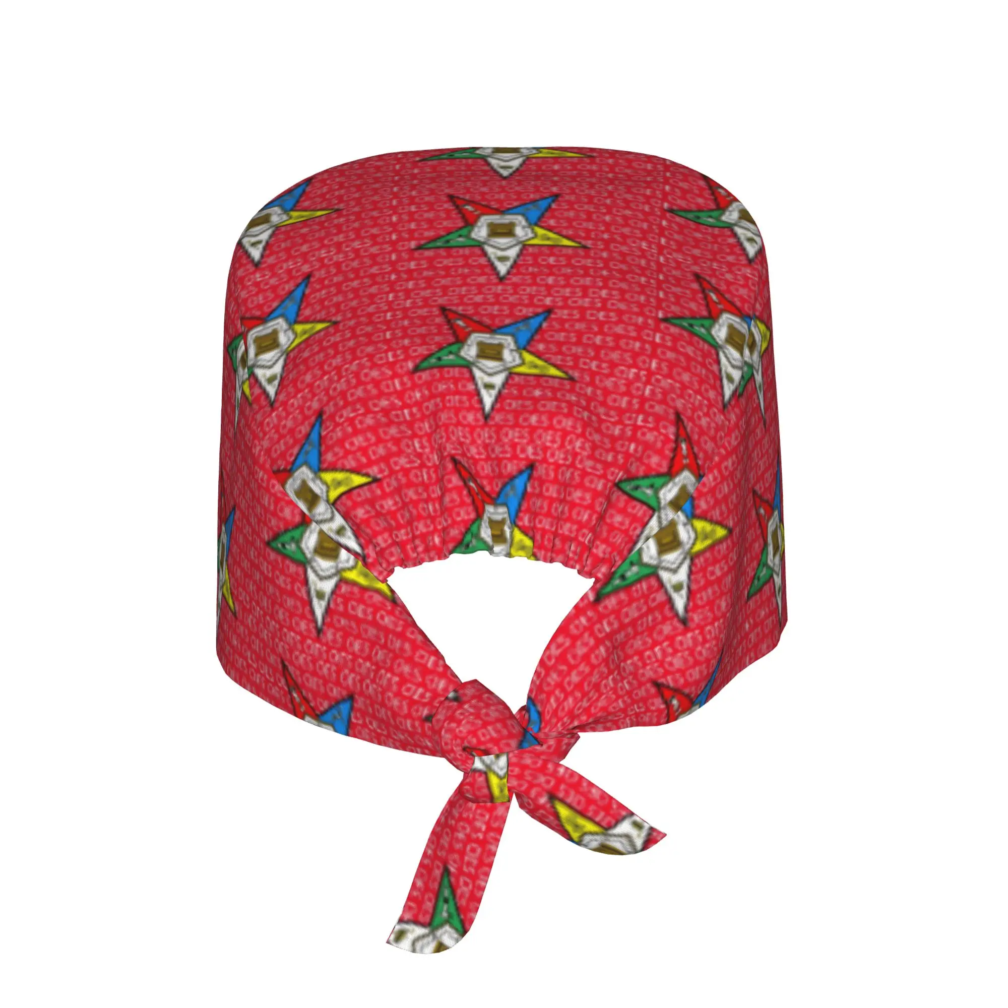 Adjustable OES Order Of The Eastern Star Logo  Working Hat Women Men  Scrub Caps Scrub Nursing Doctor Surgeon Cap for Chef