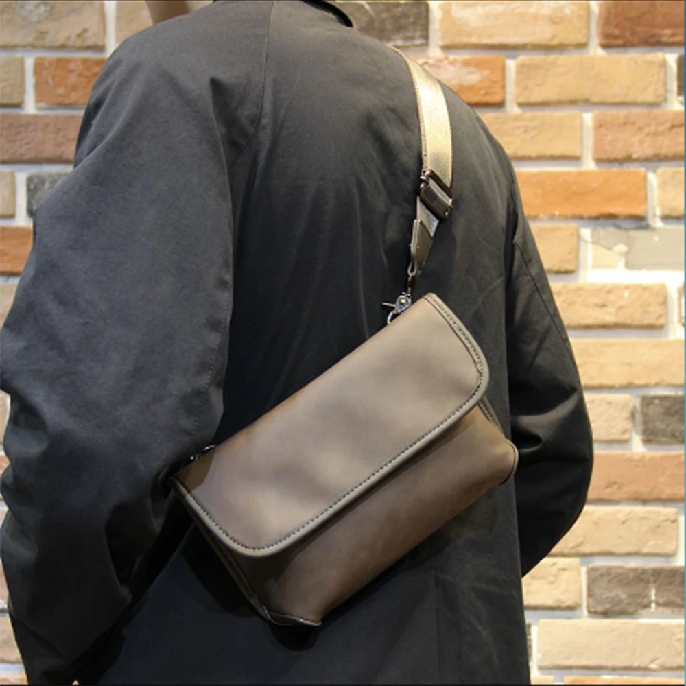 Borsa a tracolla da uomo, borsa a tracolla, alla moda e alla moda, borsa a tracolla per l'apprendimento, borsa a tracolla personalizzata, Street New