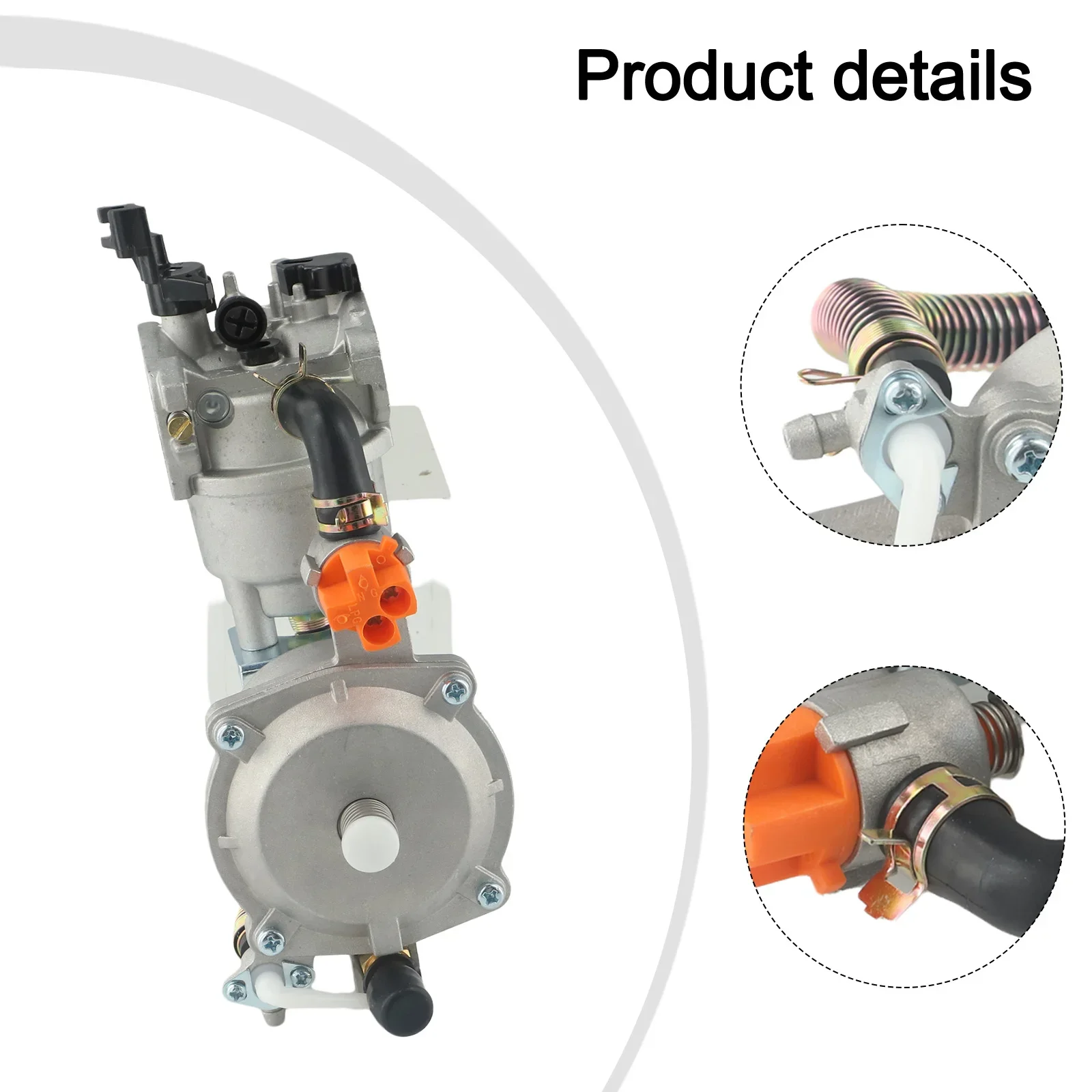 Imagem -02 - Conjunto de Carburador com Peças de Juntas 13.5kw 168f 170f 6.5 para Gerador a Gasolina Lpg168 Kit de Substituição de Carburador de Combustível Duplo 1