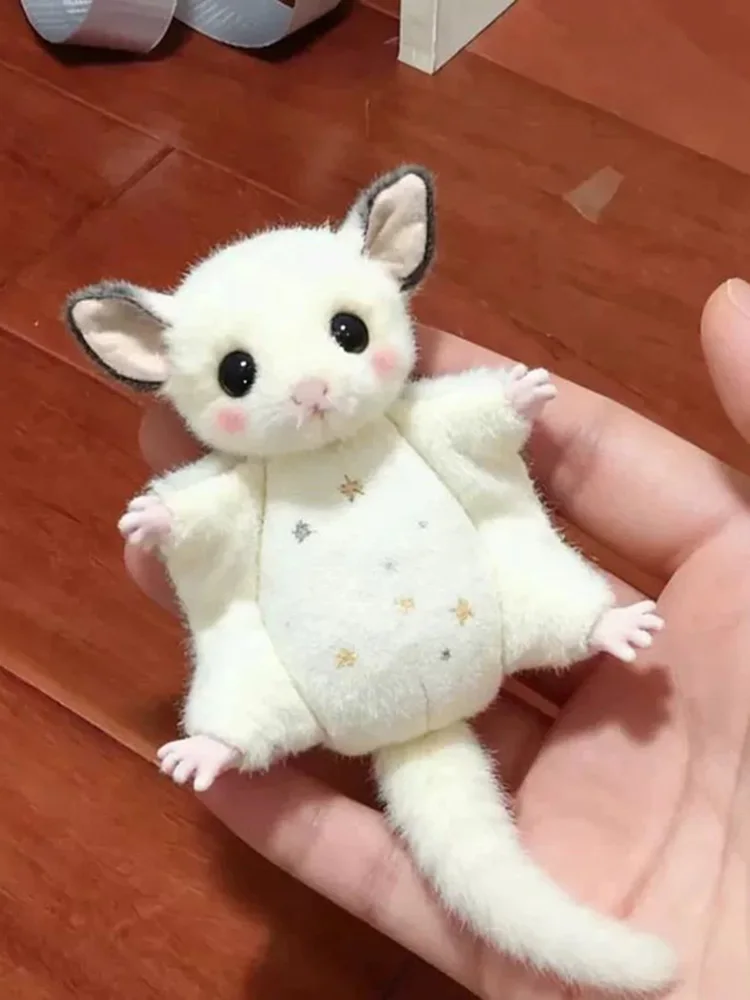 Fliegendes Eichhörnchen Plüsch-Hängespielzeug, Zuckerflügler Kleine Puppe Schlüsselanhänger Rucksack-Anhänger