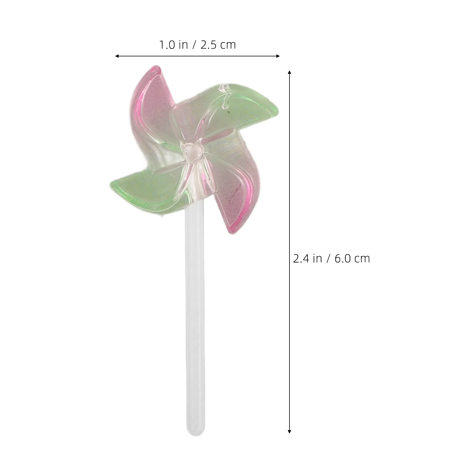 10 Buah Gantungan Kunci Resin Bentuk Lolipop untuk Proyek Kerajinan DIY, Liontin Gaya Kalung Gelang, Aksesori Dekoratif